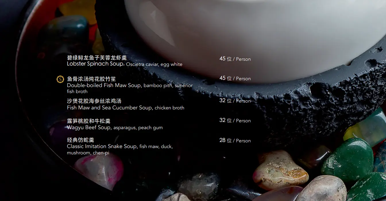 HUA TING MENU DOUBLE-BOILED SOUP MENU PRICE 2024