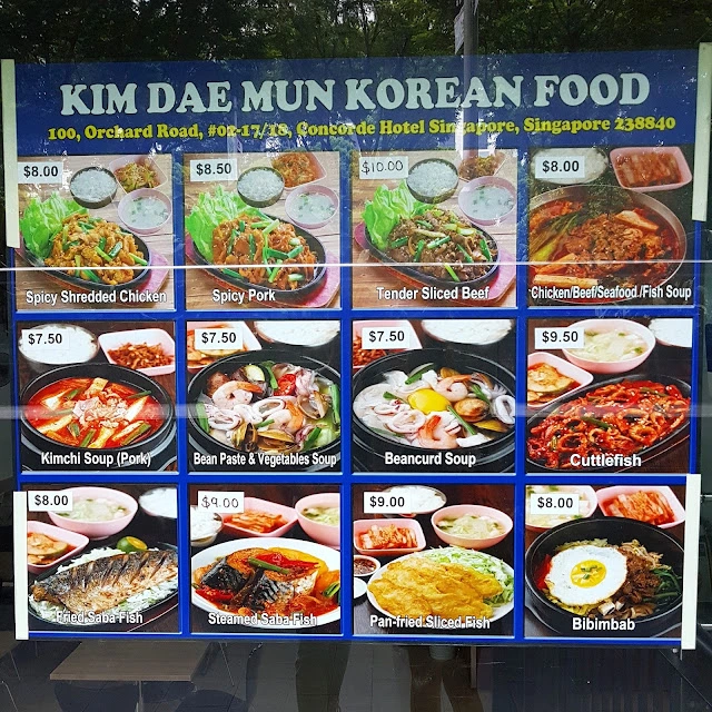 KIM DAE MUN MENU 2024