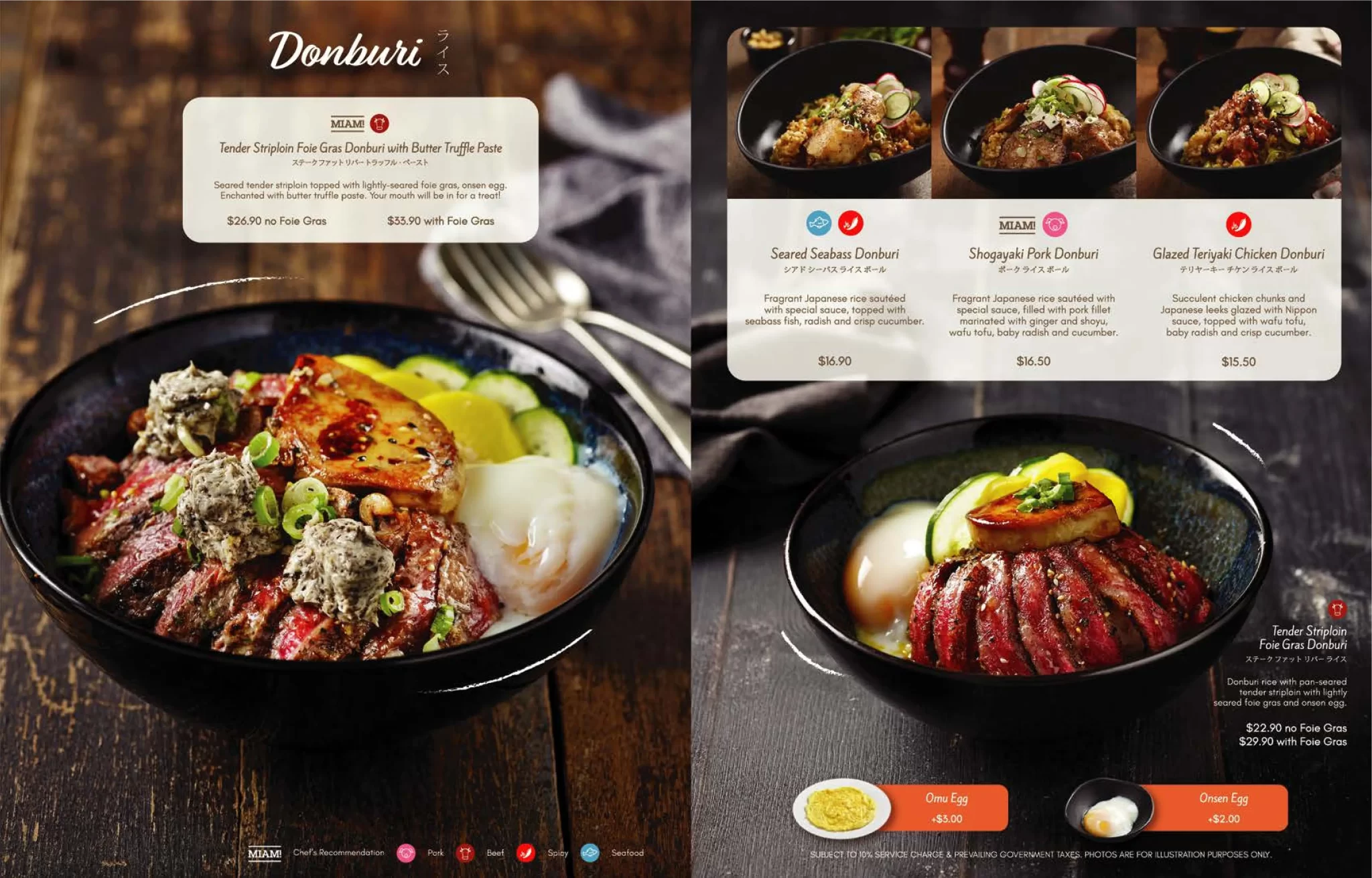 MIAM MIAM DONBURI MENU 2024