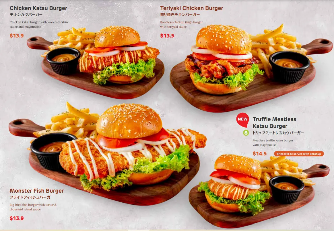 MONSTER CURRY – BURGER MENU PRICES 2024