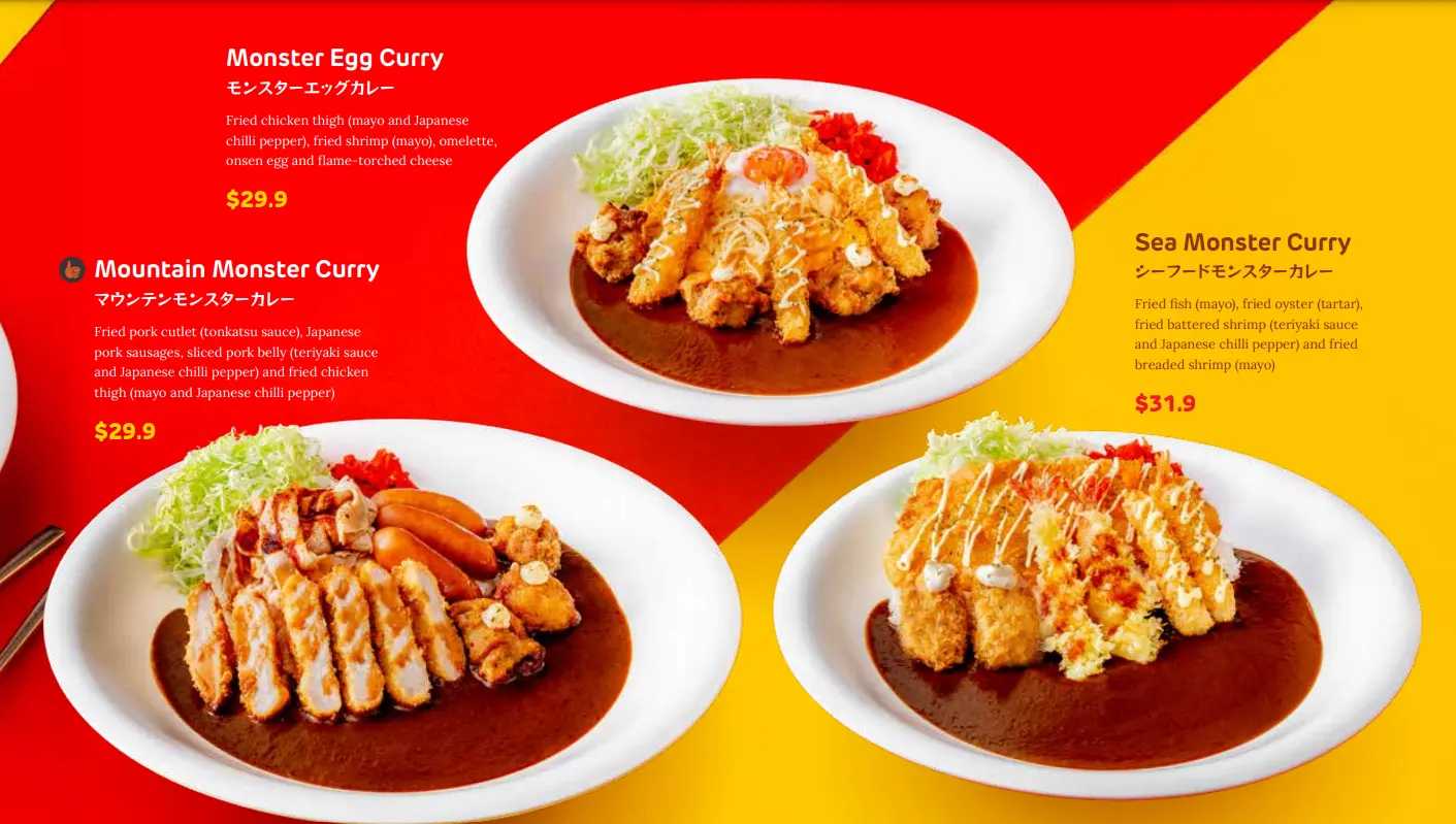 MONSTER CURRY – COMBO CURRY MENU 2024