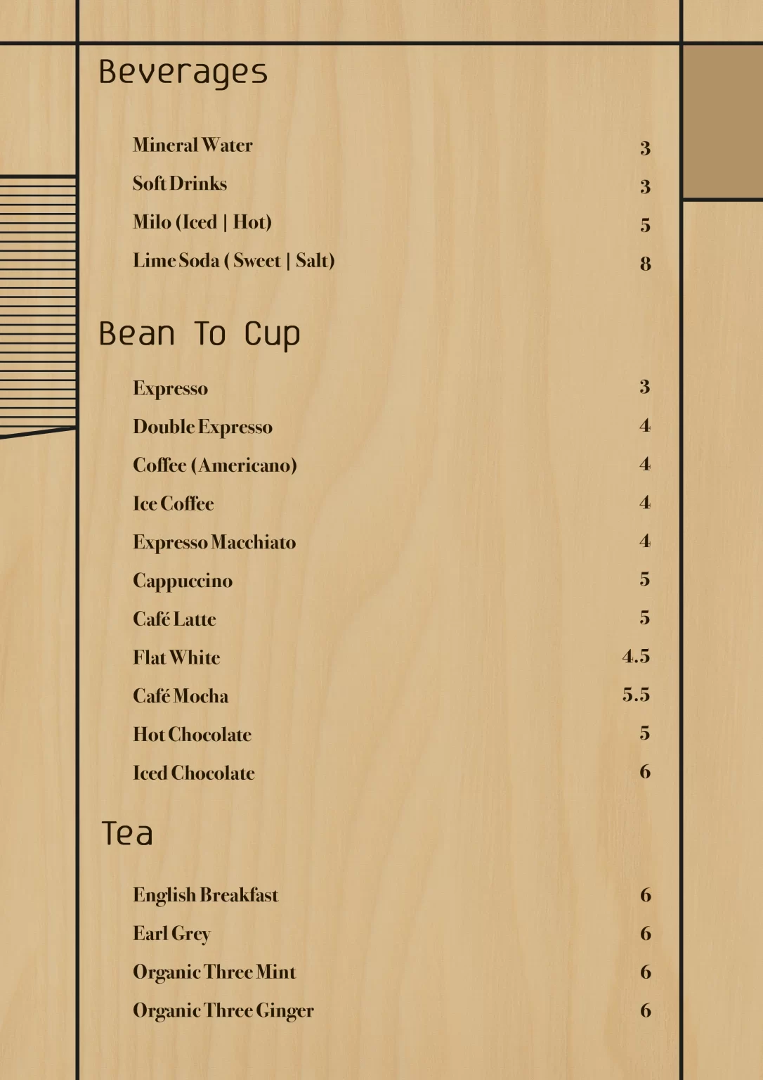 NALAN BEVERAGES MENU PRICES 2024