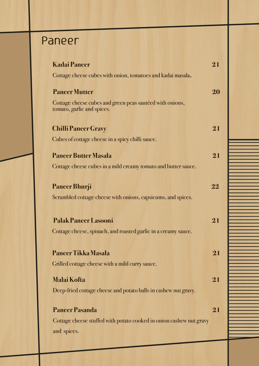 NALAN PANEER MENU PRICES 2024