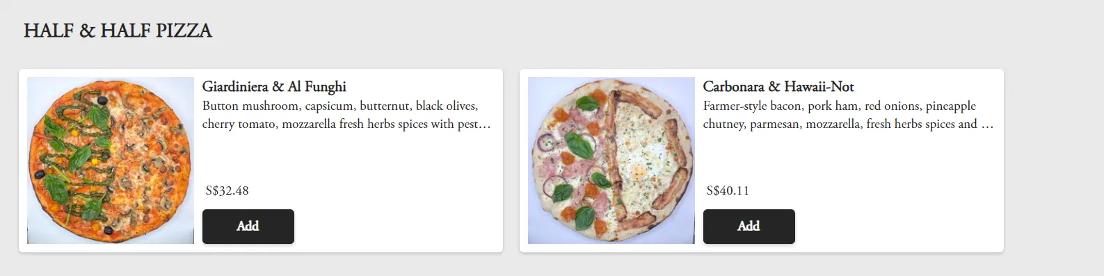 PIZZA EXPRESS HALF & HALF PIZZA MENU PRICES 2024