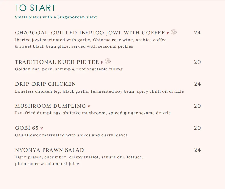 PO STARTERS MENU WITH PRICES 2024