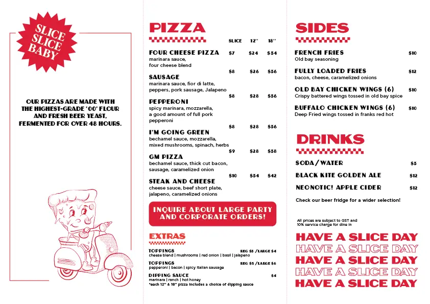 SONNY’S PIZZA COMBOS MENU PRICES 2024