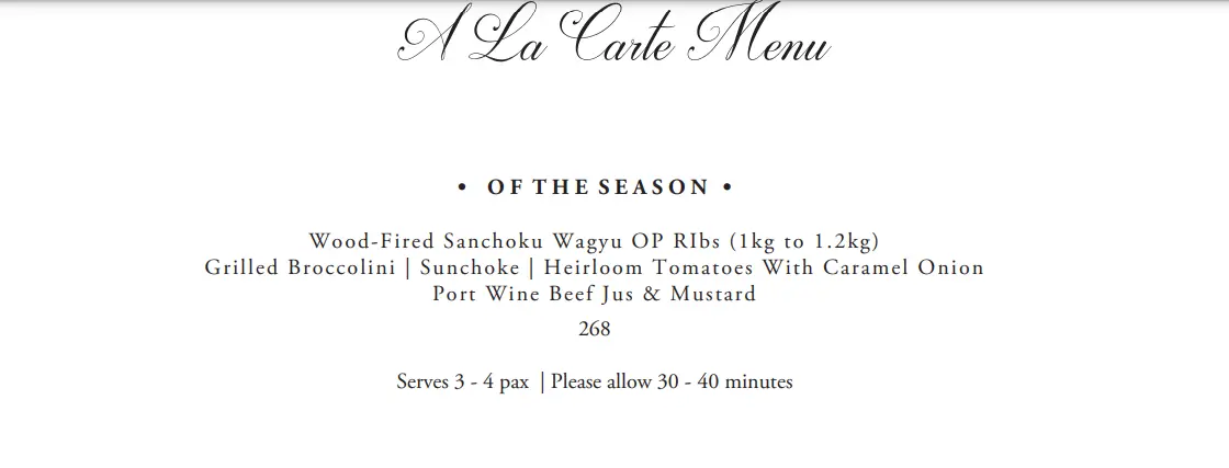 1-ALTITUDE OF THE SEASON MENU PRICES 2024