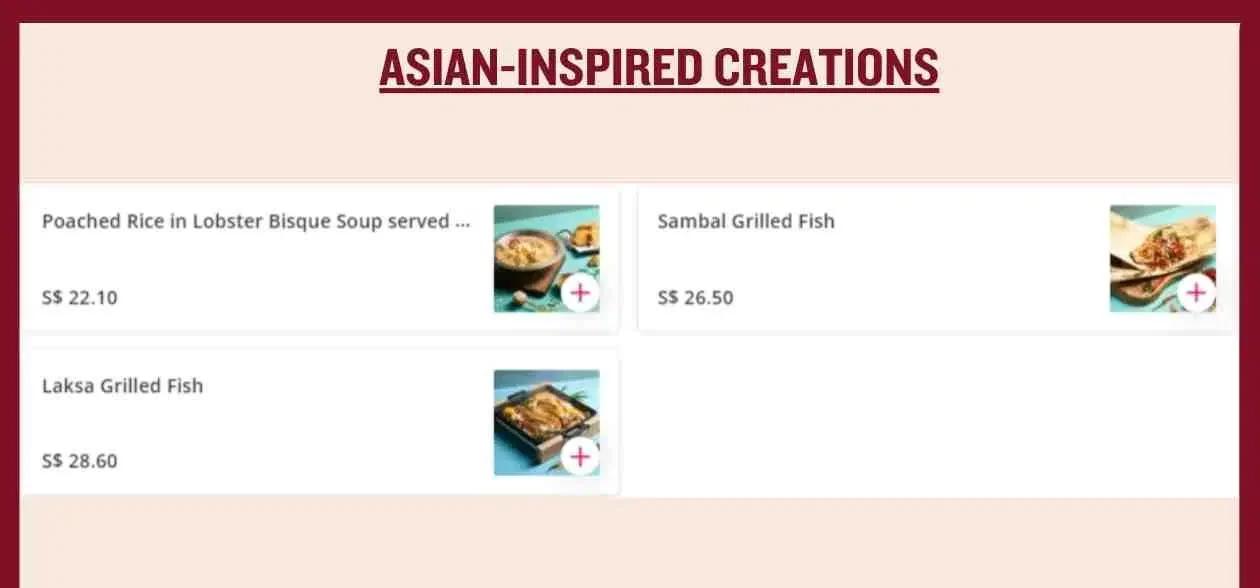 DANCING CRAB ASIAN INSPIRED CREATIONS MENU 2024