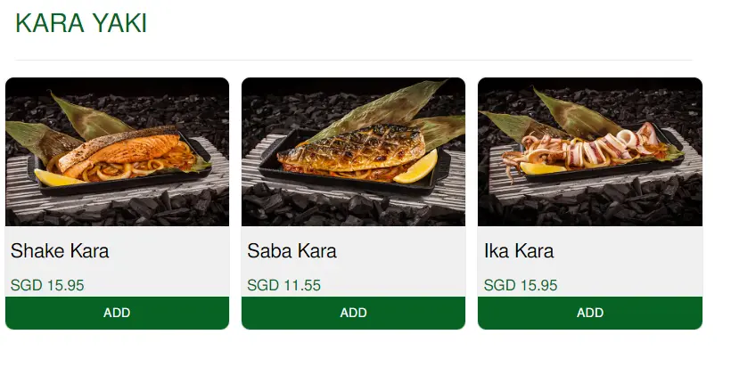 HEI SUSHI KARA YAKI MENU PRICES 2024