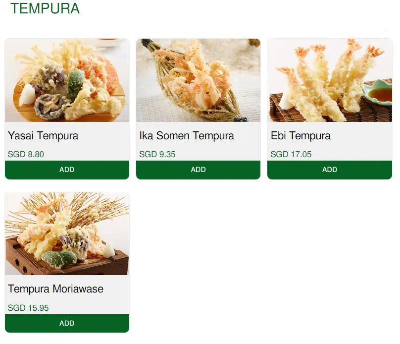 HEI SUSHI TEMPURA MENU PRICES 2024