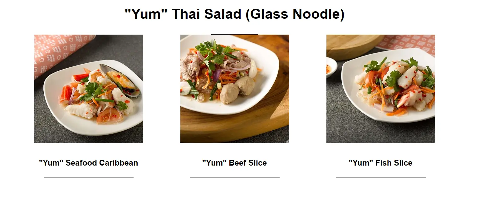 SAAP SAAP THAI YUM THAI SALAD MENU PRICES 2024