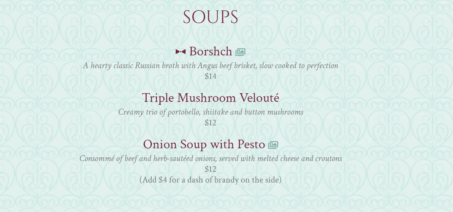 SHASHLIK SOUPS MENU PRICES 2024