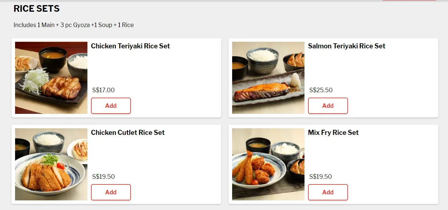 AJISEN RAMEN RICE DISHES MENU PRICES 2024