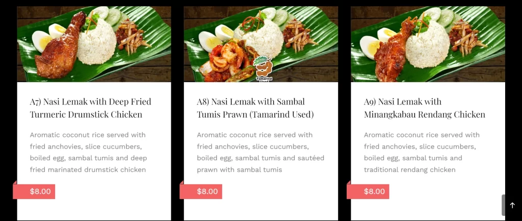 FUSION SPOON NASI LEMAK MENU PRICES 2024