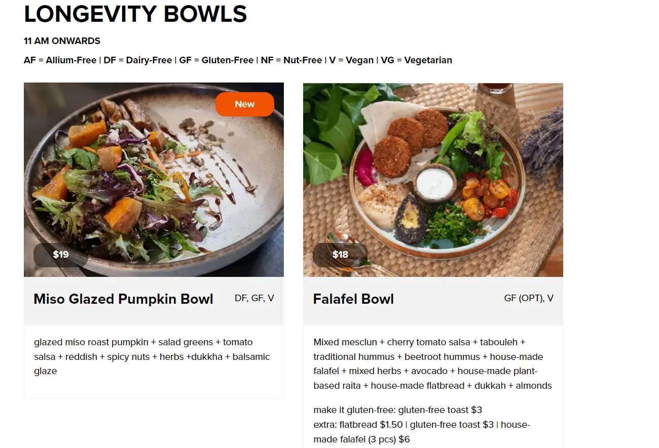 GENIUS CENTRAL BOWLS MENU PRICES 2024