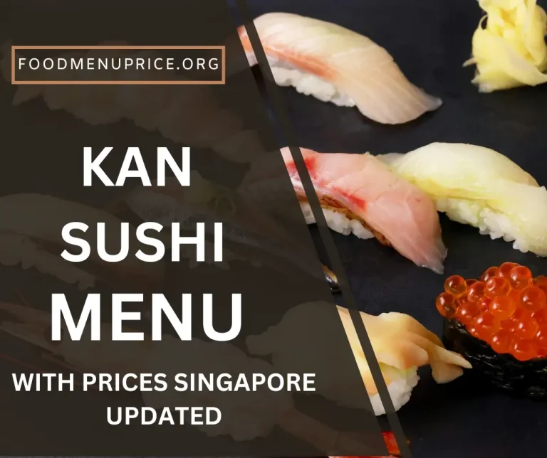 Kan Sushi Menu 2024