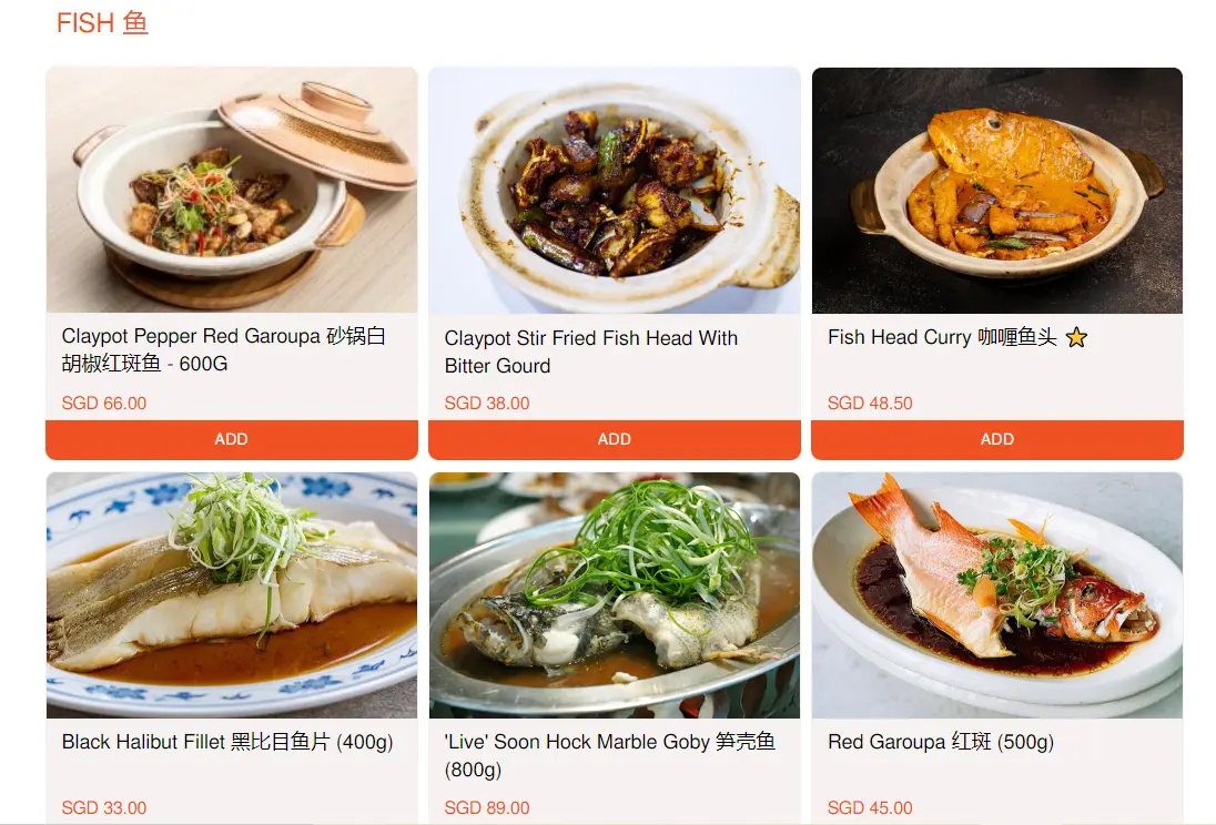 NEW UBIN SEAFOOD FISH MENU PRICES 2024