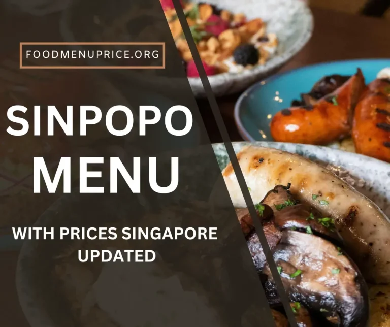 Sinpopo Menu 2024