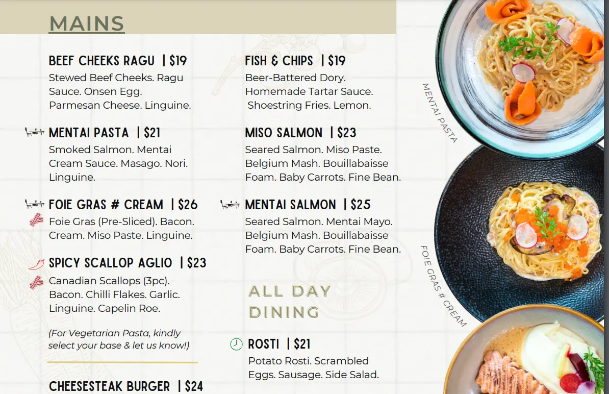 THE COMMUNAL PLACE MAINS MENU PRICES