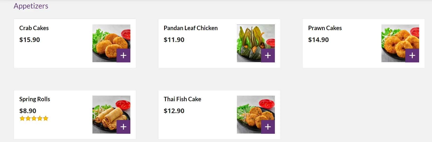 TIME FOR THAI APPETISER MENU PRICES 2024