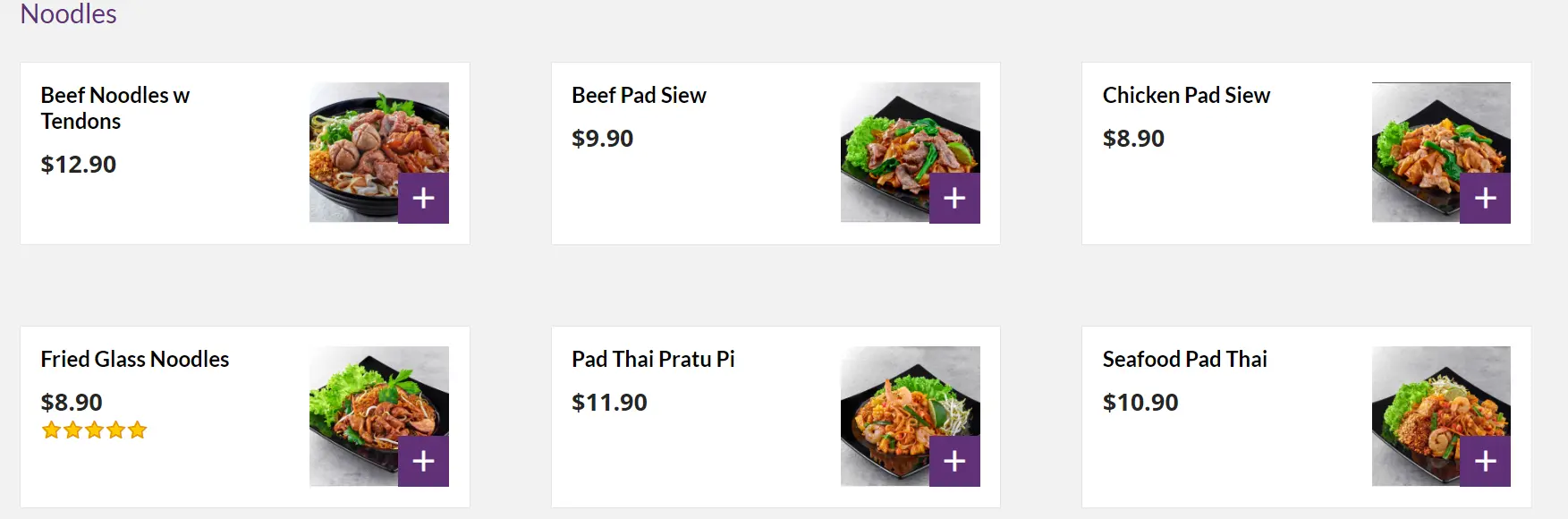 TIME FOR THAI NOODLES MENU PRICES 2024