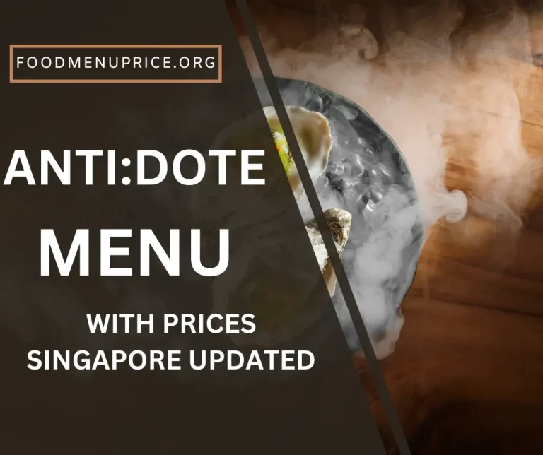 Anti:Dote Menu 2024