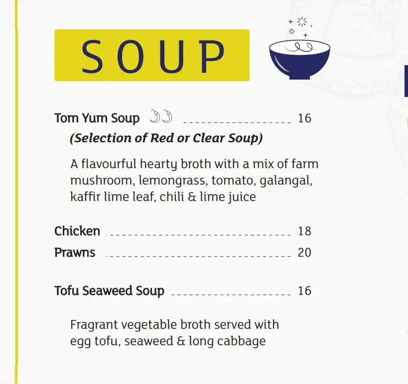 BLUE JASMINE SOUP MENU PRICES 2024