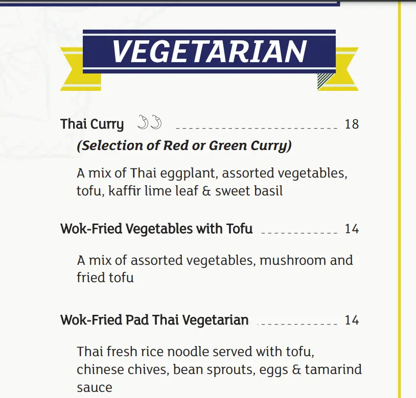 BLUE JASMINE VEGETARIANS MENU PRICES 2024