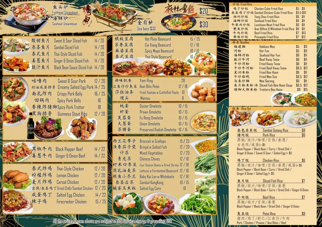 BALESTIER BAK KUT TEH SIDES MENU 2024