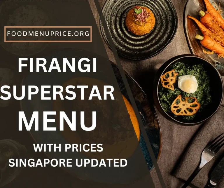 Firangi Superstar Menu 2024