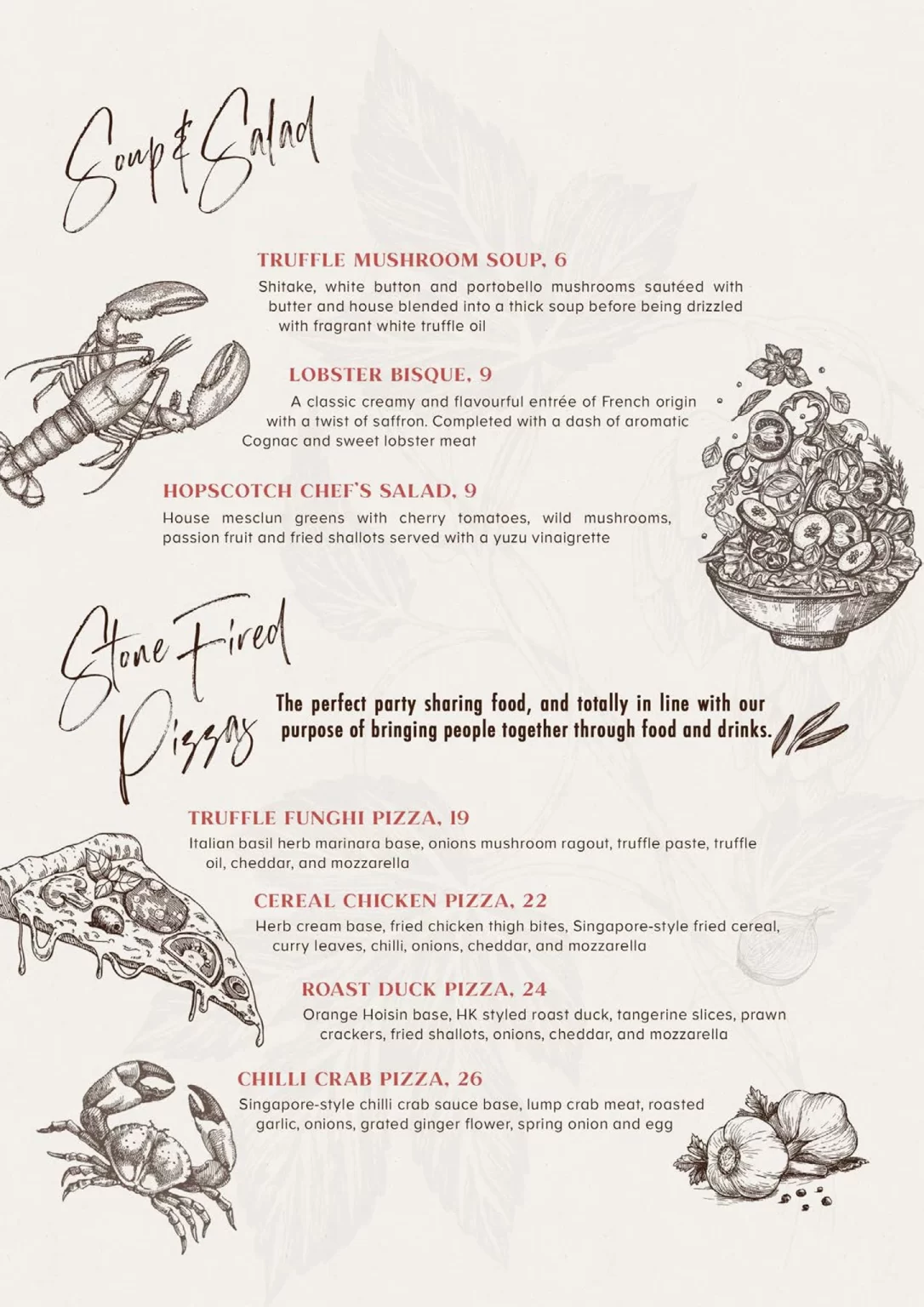 HOTSCOTCH PASTA & RISOTTO MENU PRICES 2024