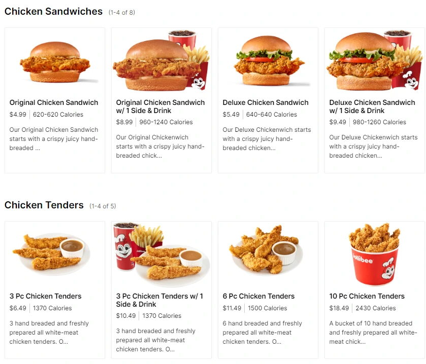 JOLLIBEE USA MENU & UPDATED PRICE LIST 2025