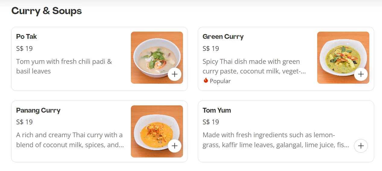 KORAT THAI CURRY & SOUPS MENU PRICES 2024