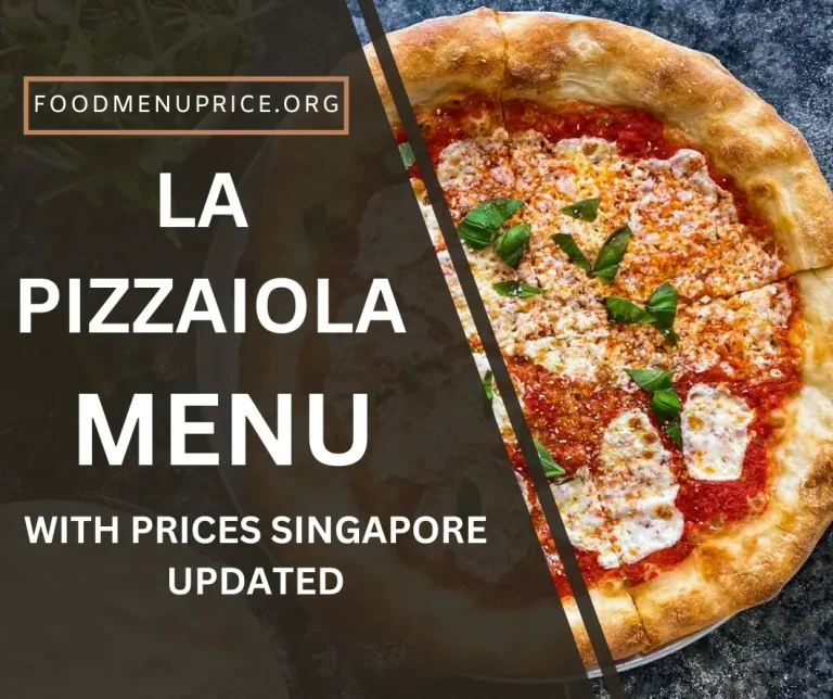 La Pizzaiola Menu 2024