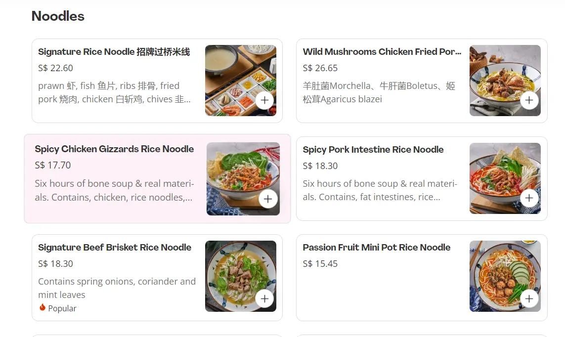 MADEMOISELLE TANG NOODLES MENU PRICES 2024