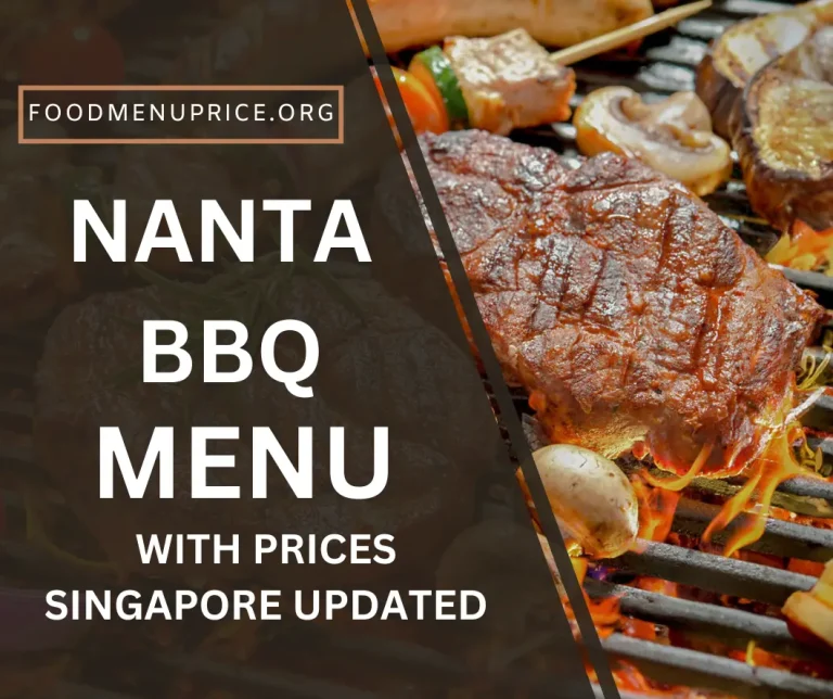 Nanta BBQ Menu 2024