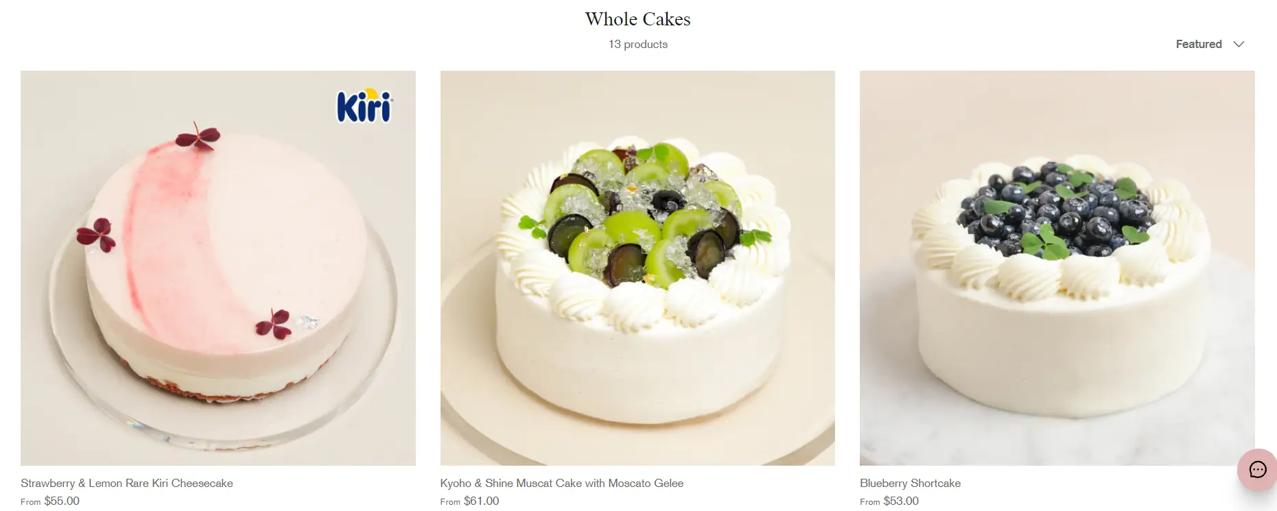 NESUTO WHOLE CAKES MENU WITH PRICES 2024