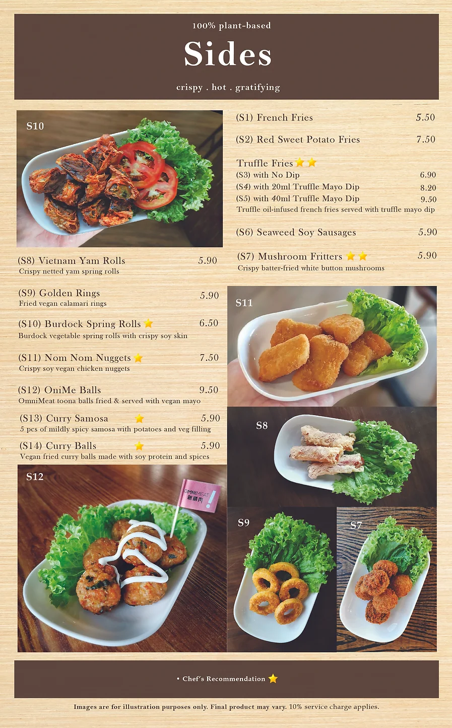 NOMVNOM SIDES MENU PRICES 2024