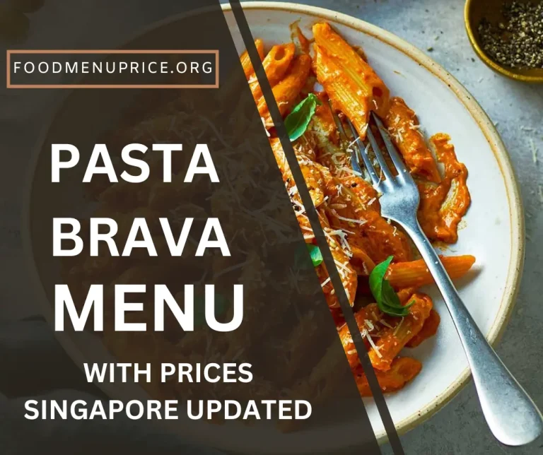 Pasta Brava Menu 2024