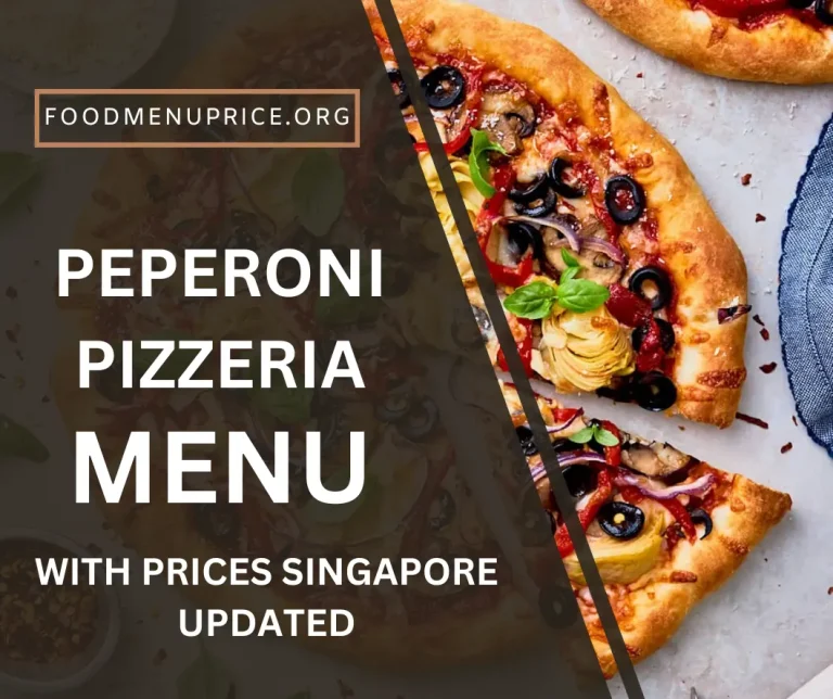 Pepperoni Pizzeria Menu 2024