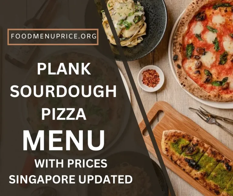 Plank Sourdough Pizza Menu 2024