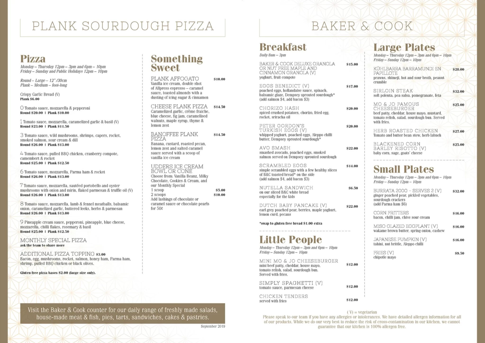 PLANK SOURDOUGH PIZZA SINGAPORE MENU 2024