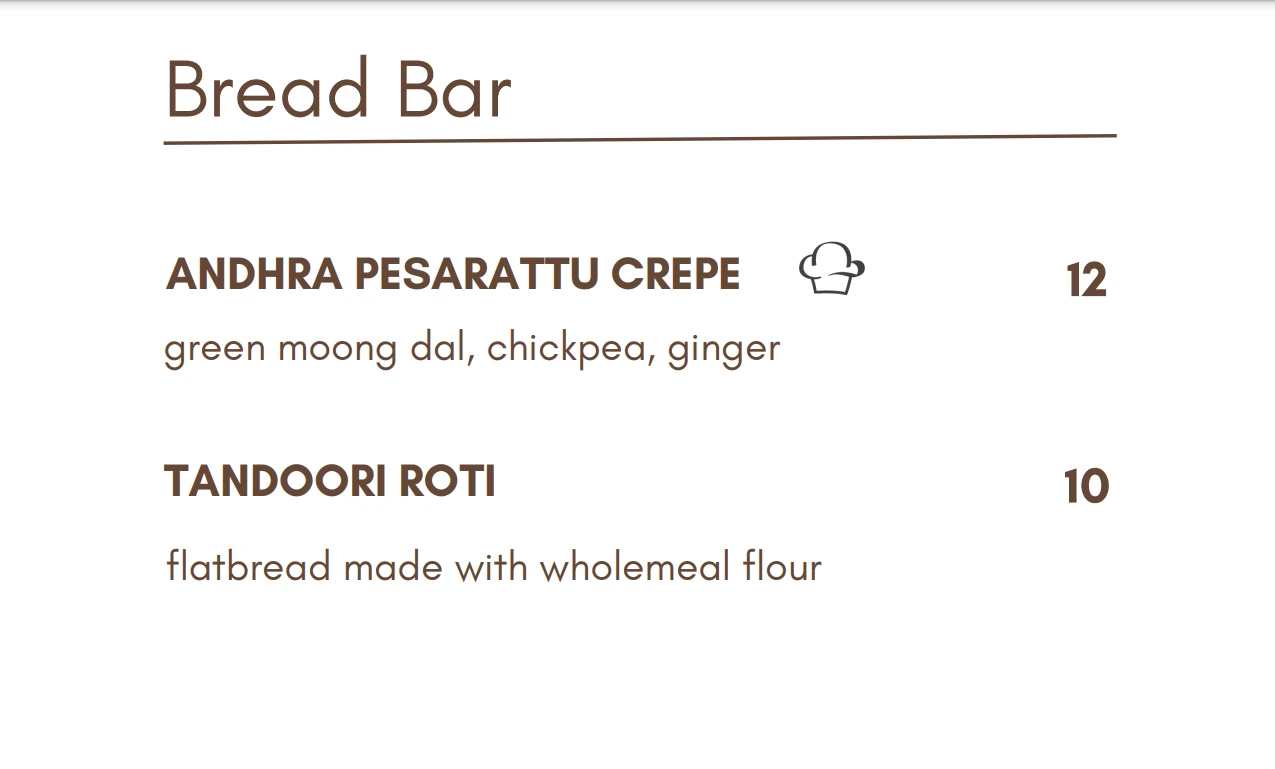 RANG MAHAL BREAD BAR MENU PRICES 2024