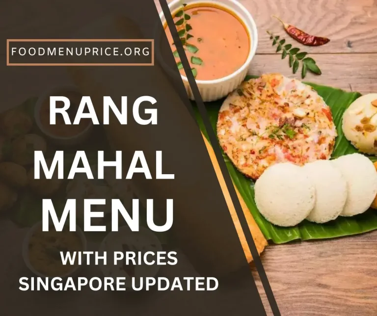 Rang Mahal Menu 2024