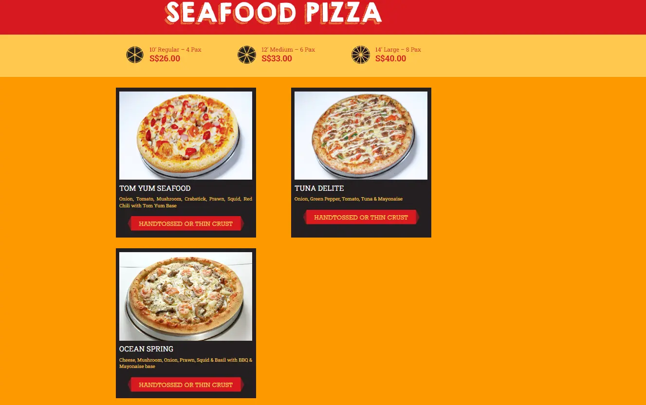 Rite Pizza Beef Seafood Menu 2024