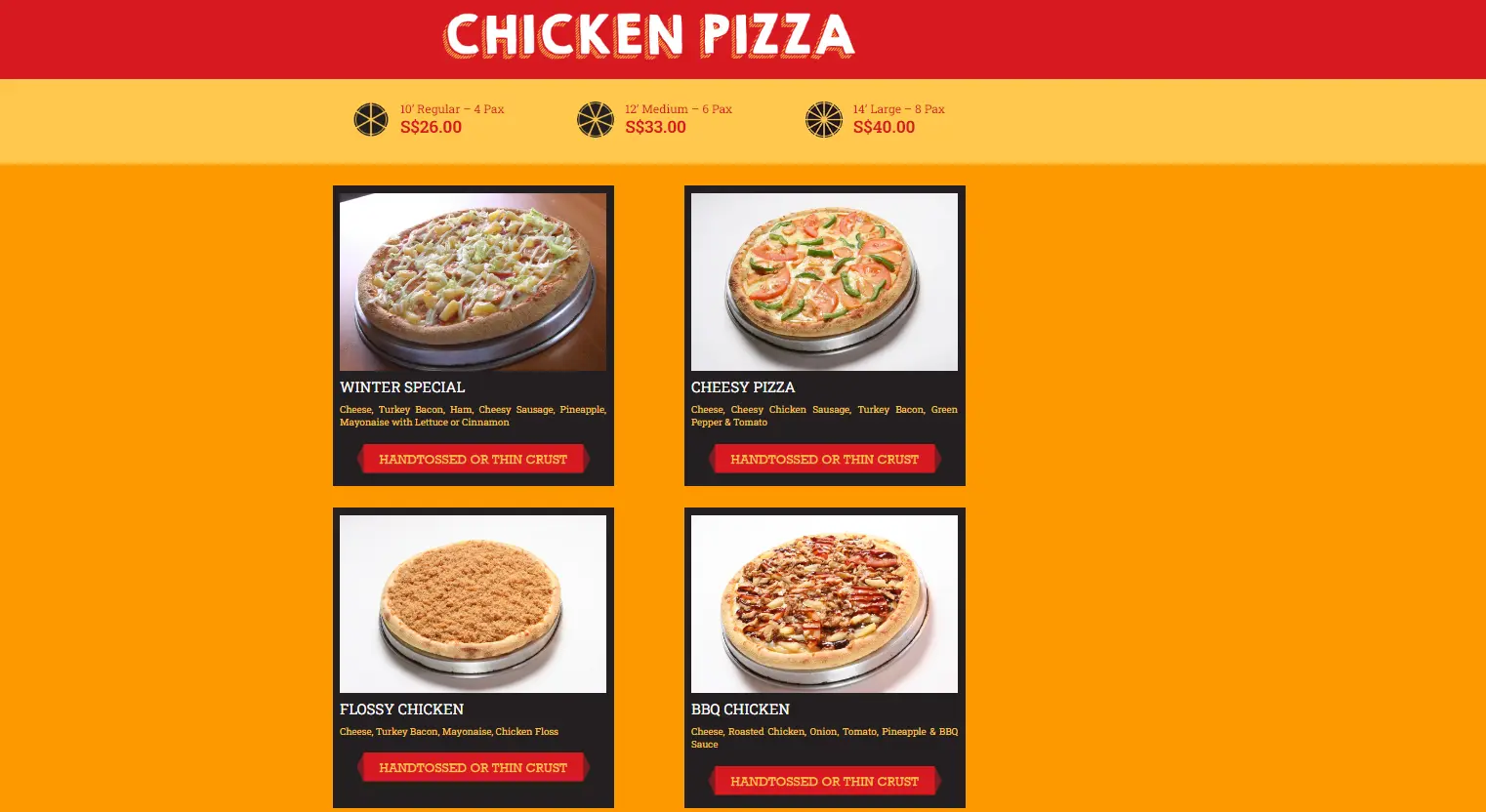 Rite Pizza Chicken Pizza Menu 2024