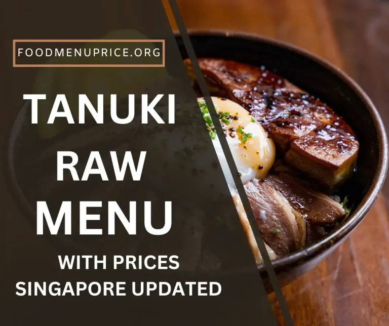 Tanuki Raw Menu 2024