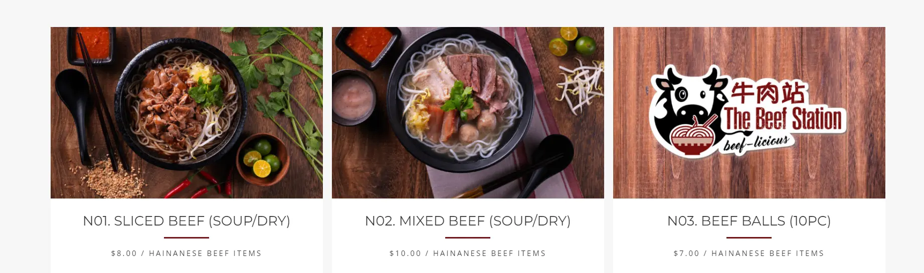 THE BEEF STATION HAINANESE BEEF NOODLES MENU PRICES 2024