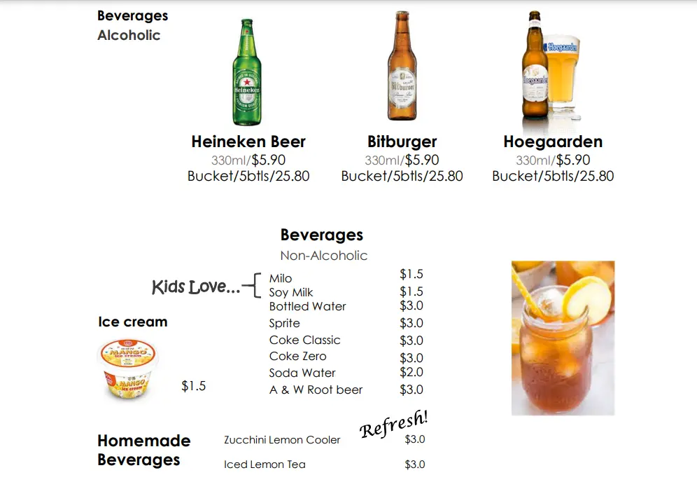 TWO BLUR GUYS BEVERAGES MENU PRICES 2024