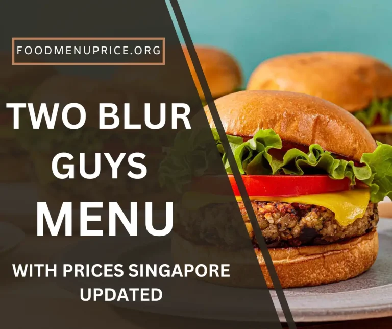 Two Blur Guys Menu 2024